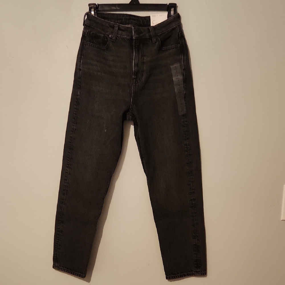 American Eagle Outfitters Women's Black Straight Leg Jeans